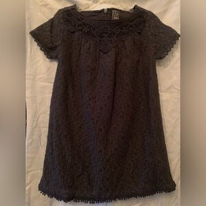 Charming Kids Lace Dress in Black